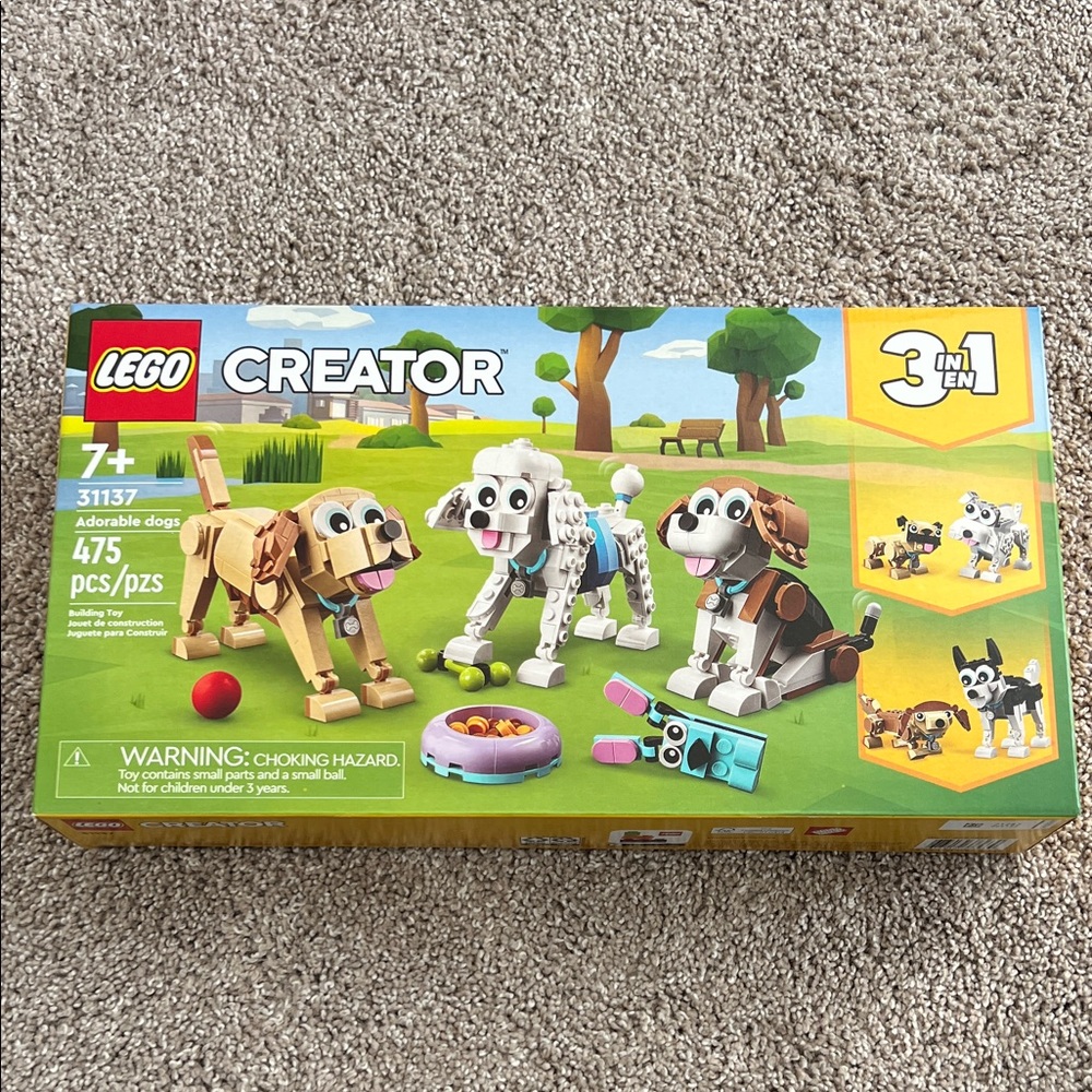 Lego Creator 3 in 1 Dogs New Never Opened
